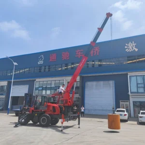 CM-T500 Off-Road Forklift with Multi-Function Rear Crane